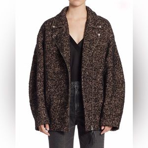 Alexander Wang oversized motorcycle coat